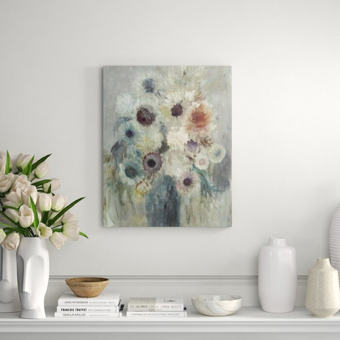 Chelsea Art Studio 'Neutral Flowers' by Elle Youngstrom - Painting